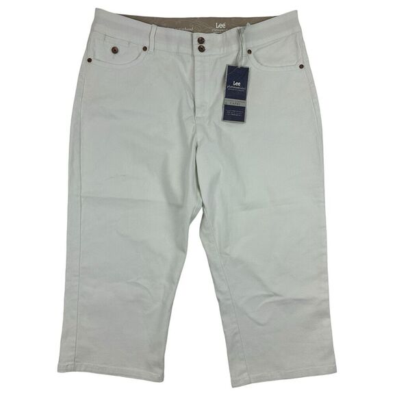 NWT Lee Platinum Label Premium Fit Classic Comfort Capri Jeans Sz 18 Medium - Picture 1 of 12